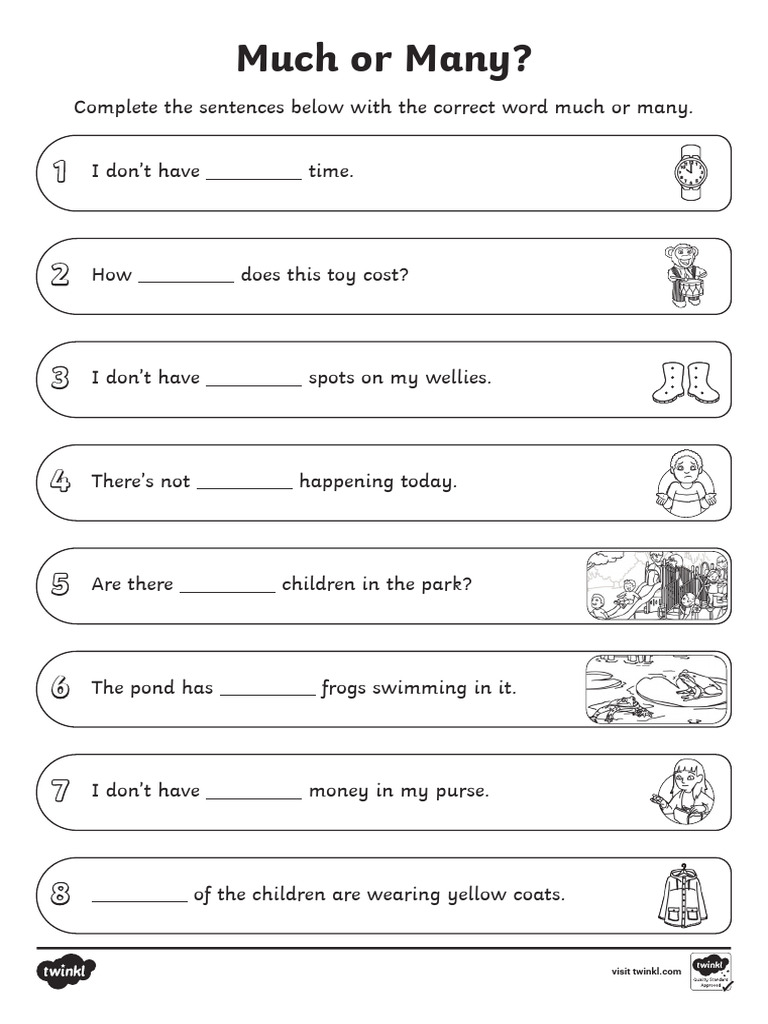 T e 1666963100b Much or Many Activity Sheet Eco Black and White | PDF