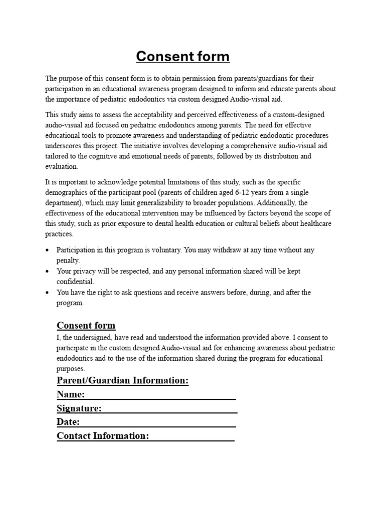 Consent Form | PDF