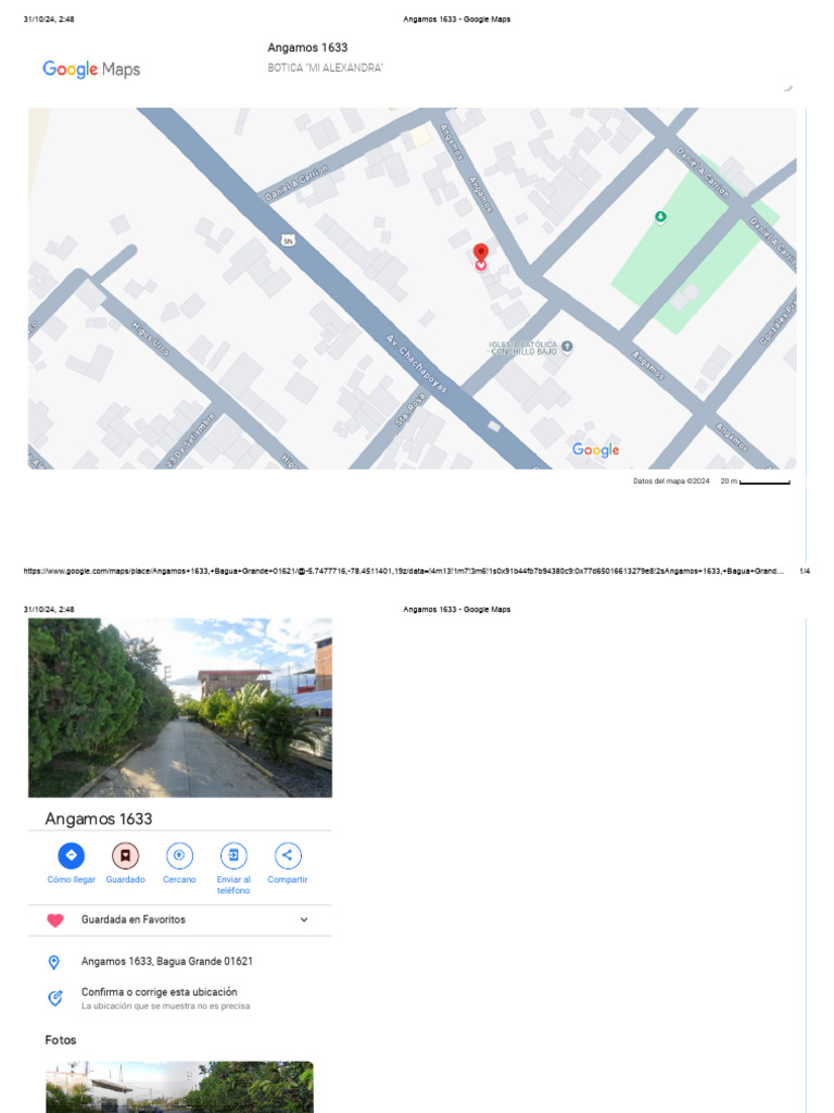 Angamos 1633 - Google Maps | PDF
