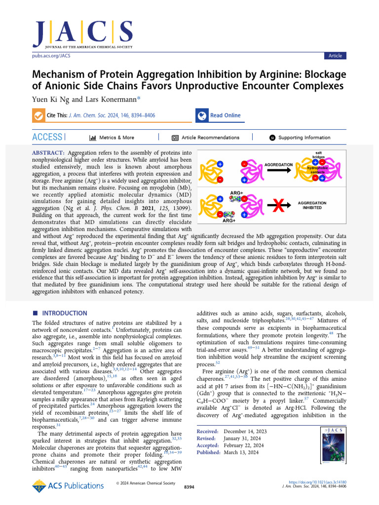 4ng Konermann 2024 Mechanism of Protein Aggregation Inhibition by ...