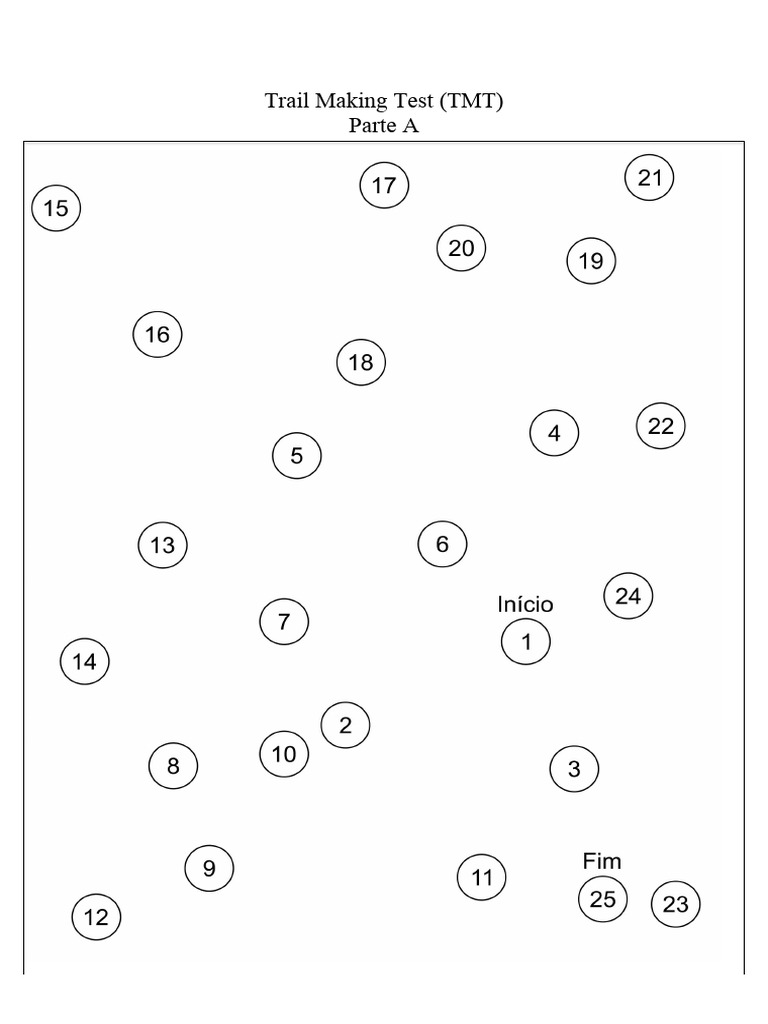 Trail Making Test Parte A | PDF