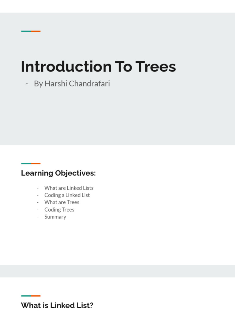 Lesson LL Tree | PDF