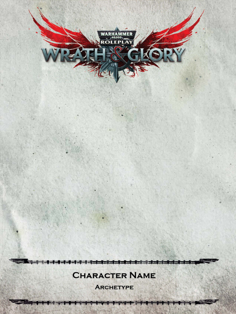 W&G Character Sheet Form Fillable | PDF | Role Playing Games | Gaming