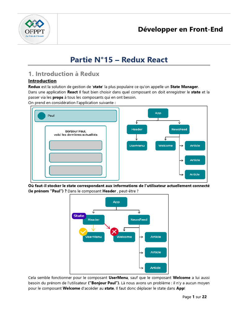 Introduction à Redux en React | PDF | JavaScript | Programmation ...