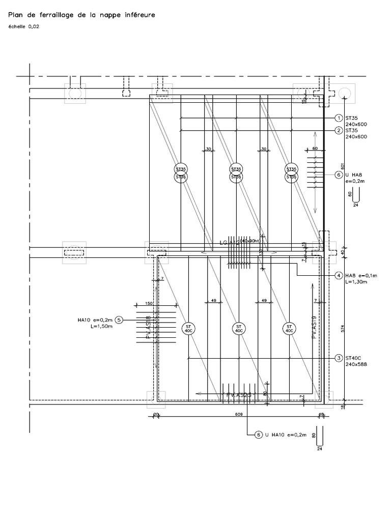 Figure 18 8 Plan De Ferraillage De La Nappe Inf rieure PDF