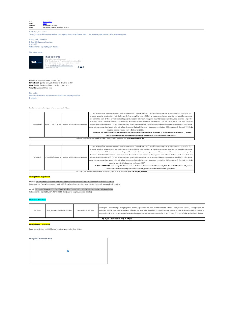 RES_ Valores Office 365 | PDF | Microsoft | Microsoft Office