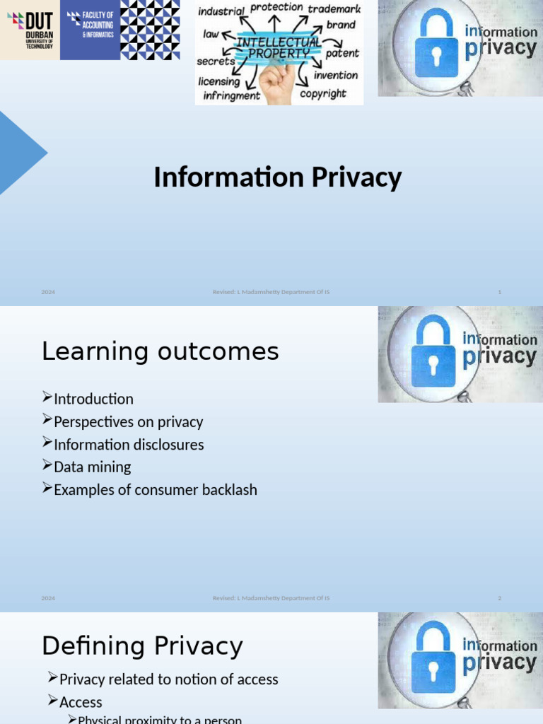 Week 8 Information Privacy | PDF | Credit | Finance & Money Management