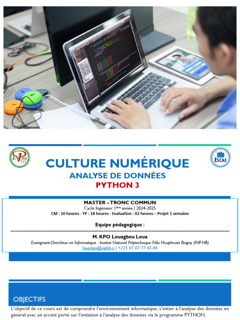 Introduction à l'analyse de données avec Python | PDF | Variable ...