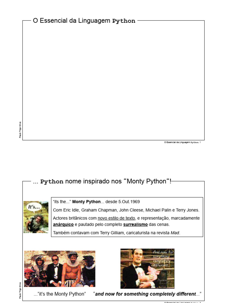 Introdução à Linguagem Python | PDF | Python (linguagem de programação ...