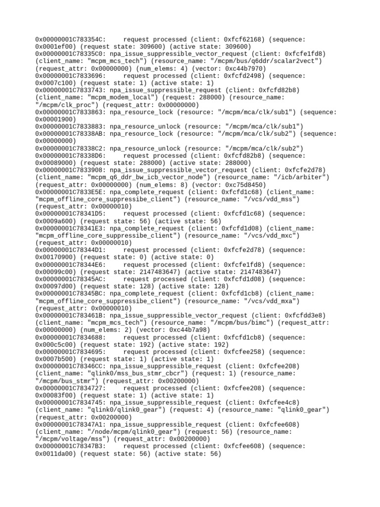 NPA Request Processing Log Summary | PDF | Computer Engineering ...
