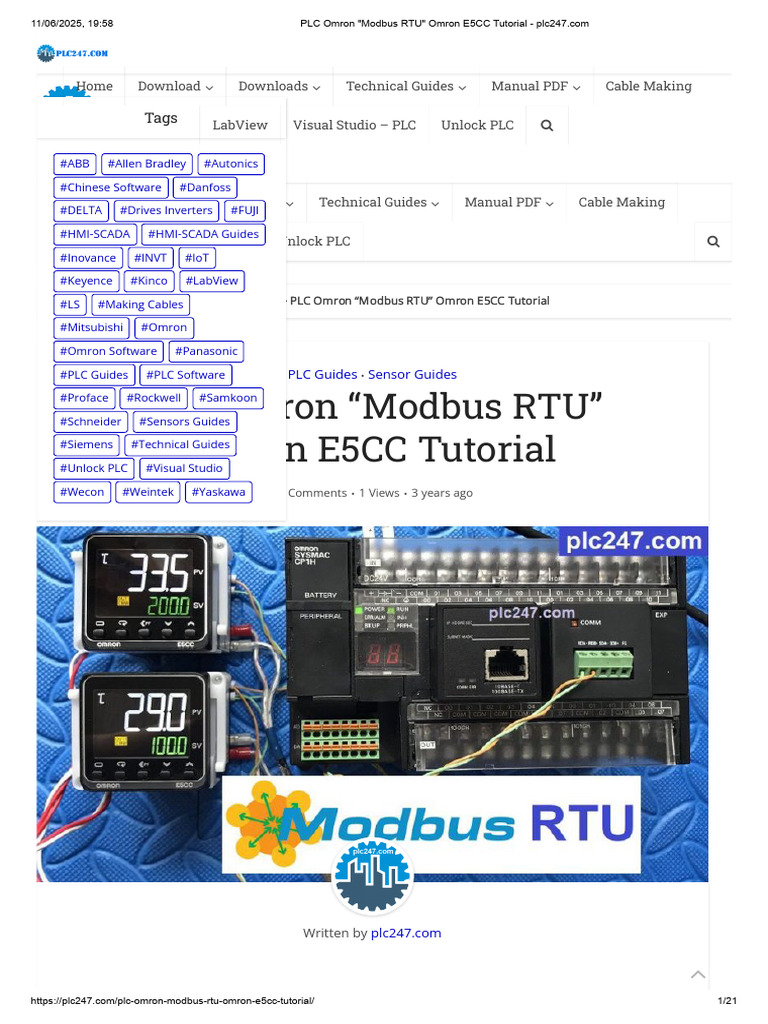 Omron E5CC Modbus RTU Guide | PDF | Computer Engineering | Computing