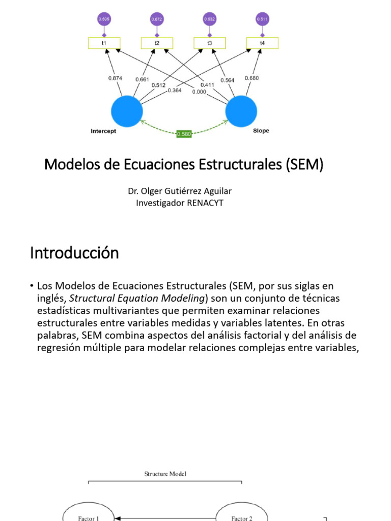 Modelos de Ecuaciones Estructurales (SEM) - PARTE - 01 | PDF