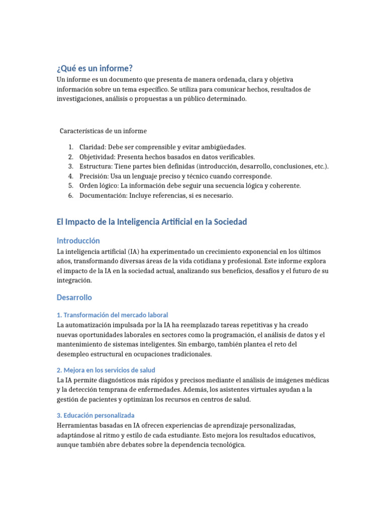 Impacto de la IA en la Sociedad Actual | PDF | Inteligencia artificial ...