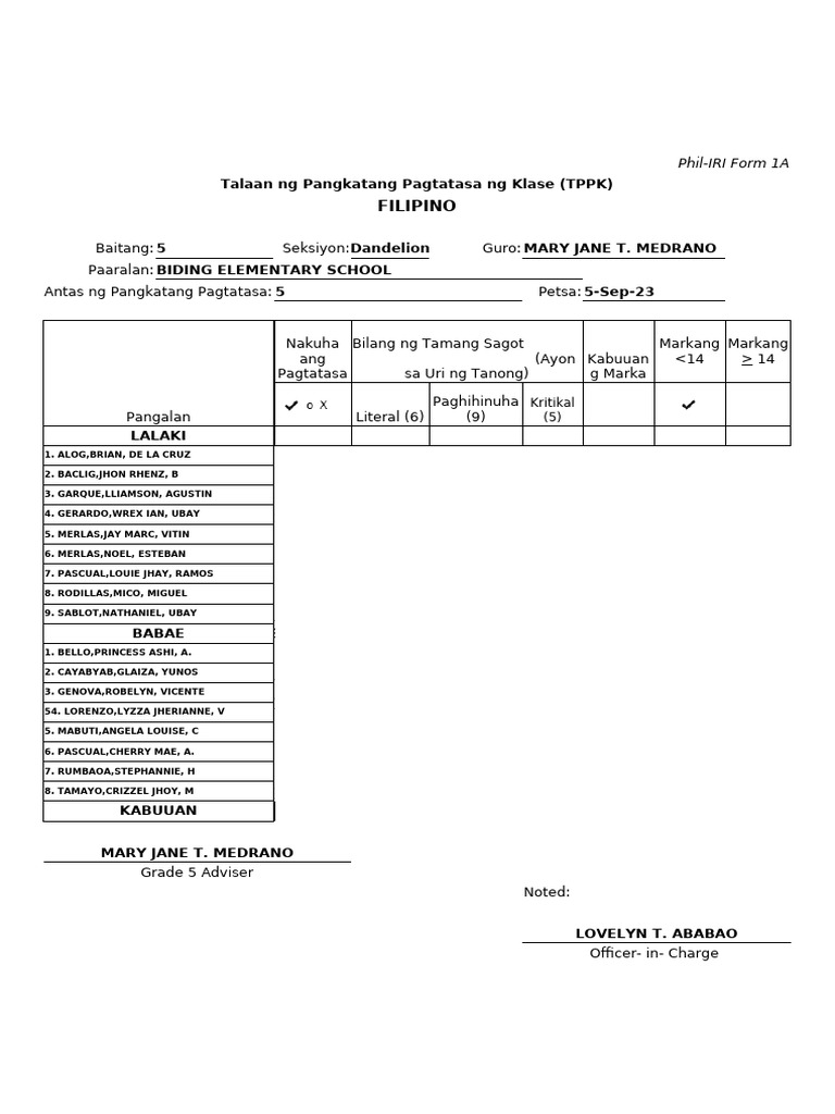 2024 Gst Phil Iri Grade6 Amethyst Filipino English | PDF | Chess Theory ...