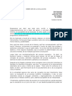 Evaluación debe construir seres humanos