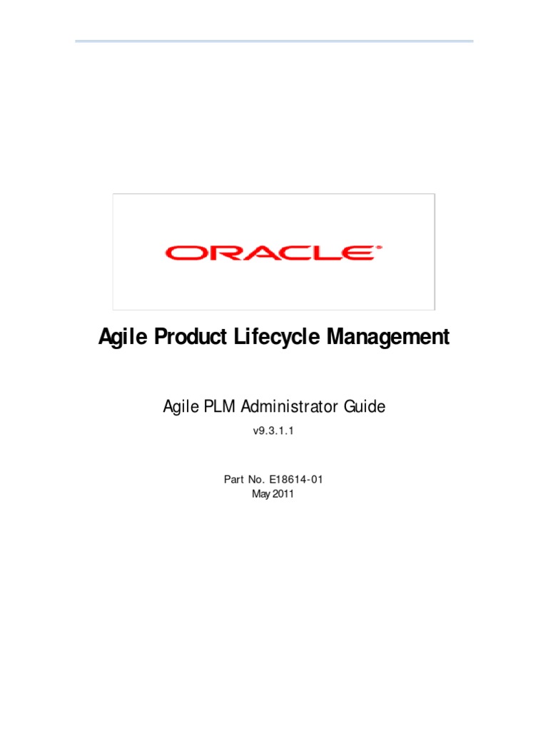 Agile PLM Administrator Guide 9311 | Product Lifecycle | Government