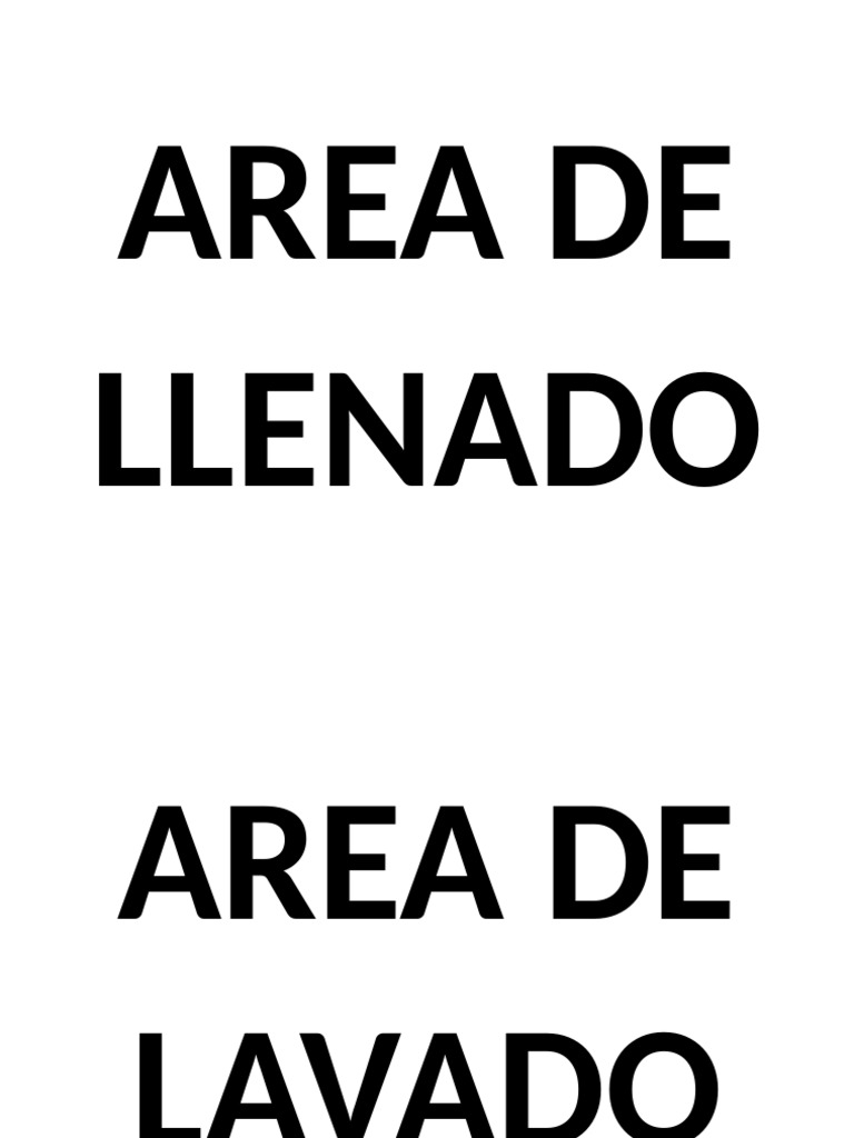Area de Llenado | PDF