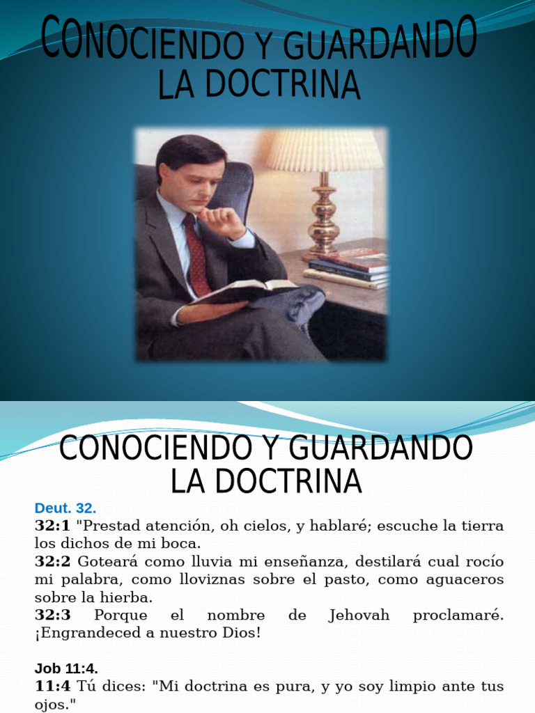 Importancia de la Doctrina Cristiana | PDF | Salvación | Cristo (título)