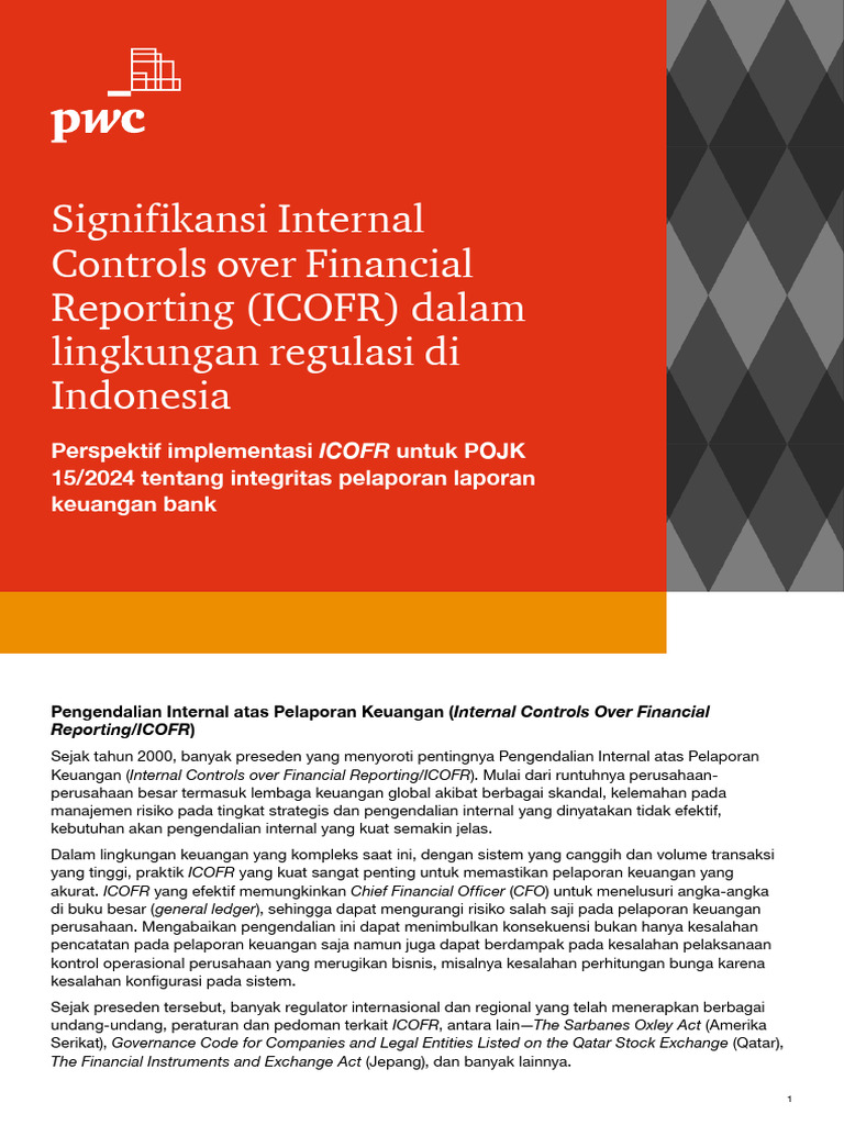 Implementasi ICOFR di Indonesia | PDF