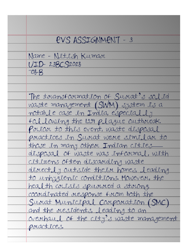 23BCS12028 - NitishKumar EVS Assignment - 3 | PDF
