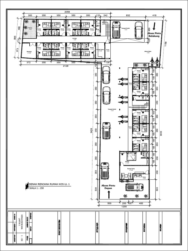 Alternatif 2 Layout Bangunan | PDF