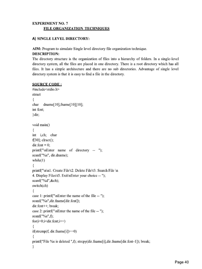 File Organization Technique | PDF