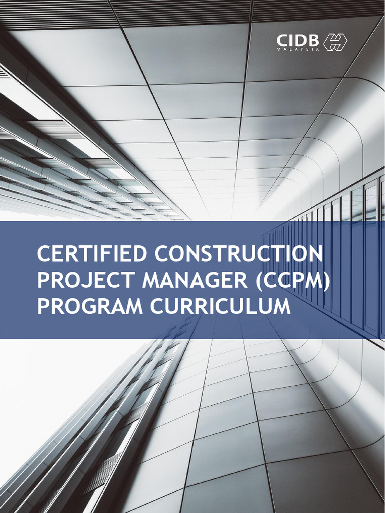 Certified Construction Project Manager (CCPM) Program Curriculum | PDF ...
