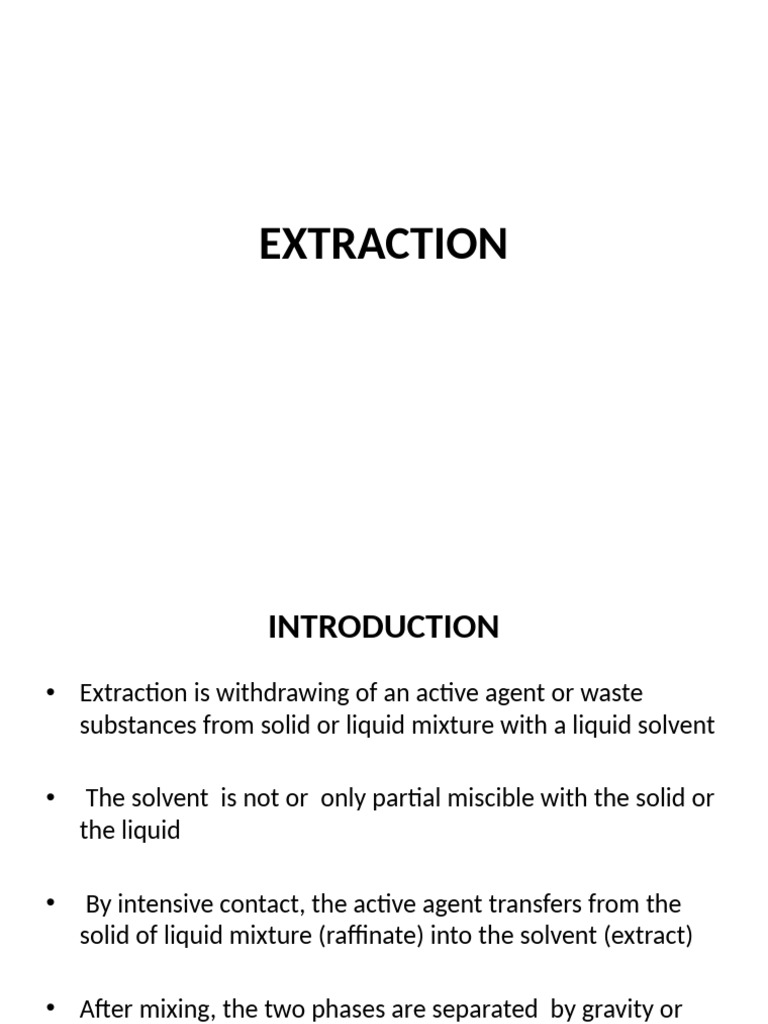 Extraction | PDF