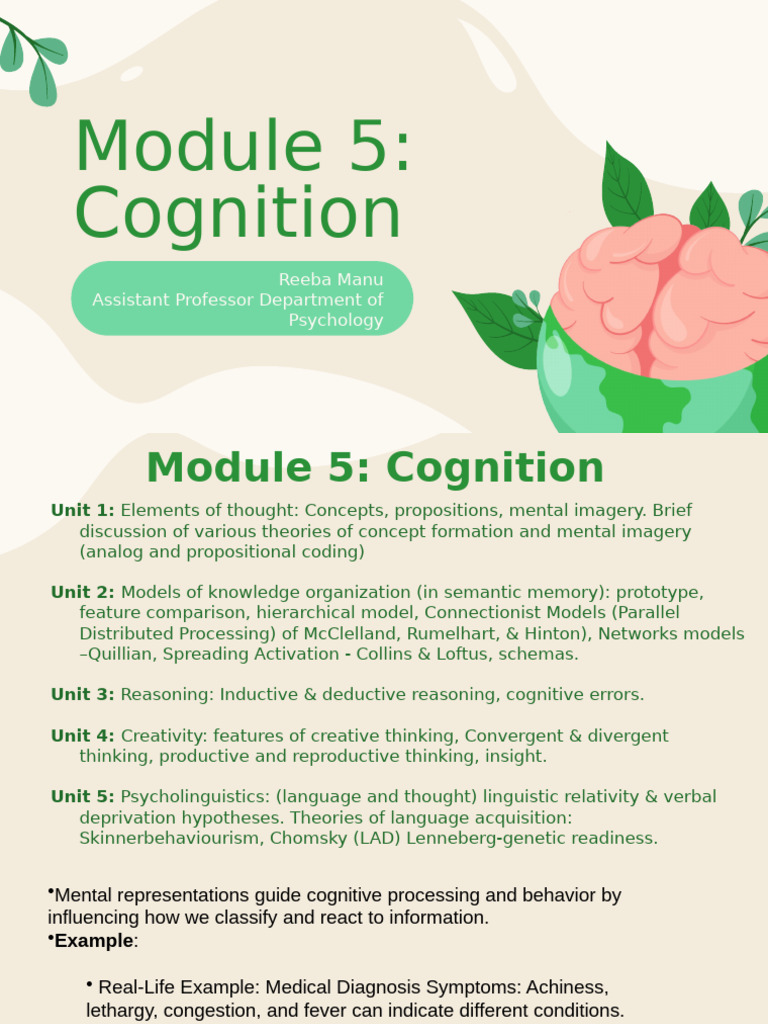 Concepts and Cognitive Processes | PDF | Concept | Schema (Psychology)