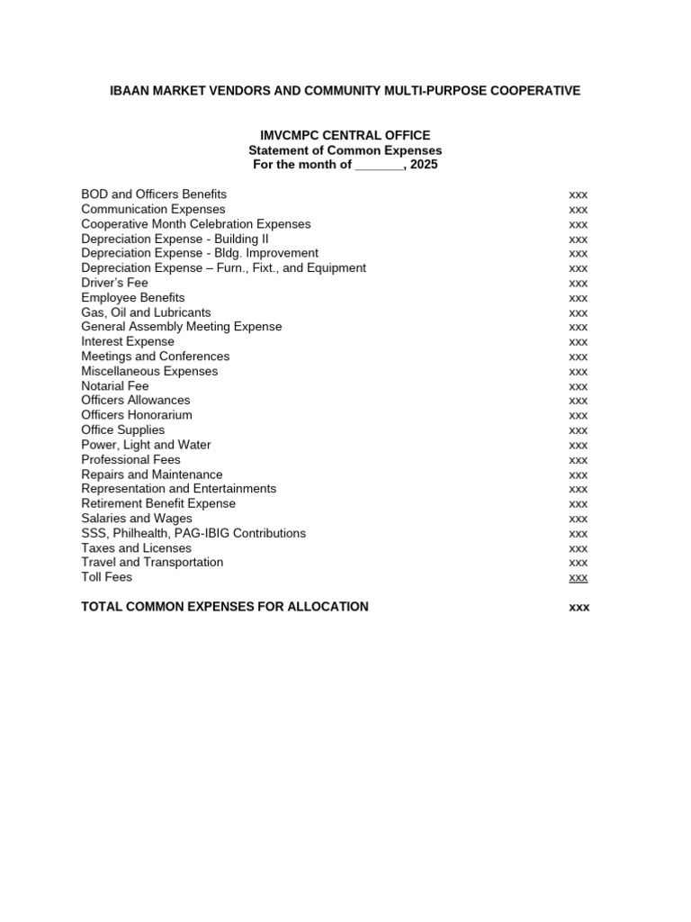 FS Template Central Office | PDF