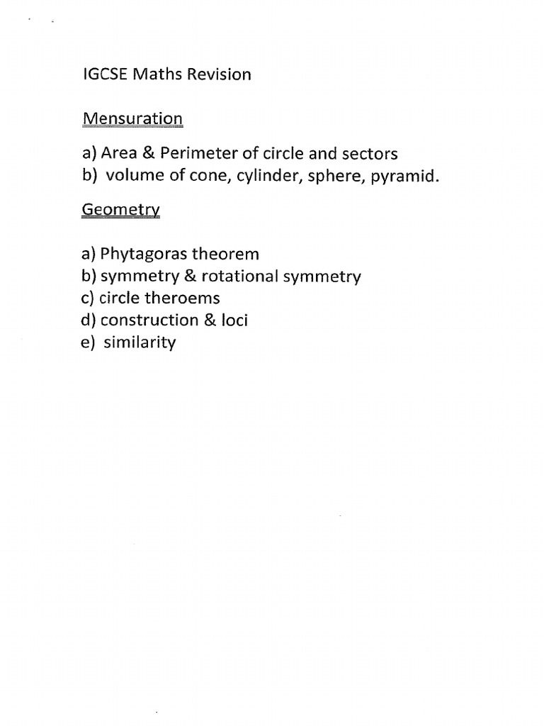 Mensuration Geometry p24 Ms | PDF | Circle | Area