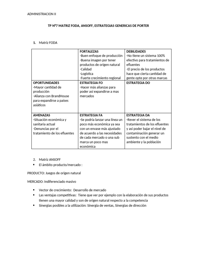 TP N7 Admistracion 2 | PDF | Producto (Negocio) | Mercado (economía)