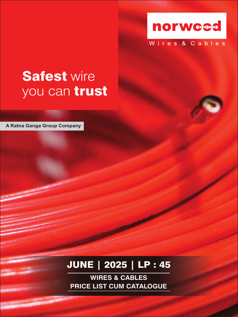 Norwood Wire Price List 2025 | PDF | Wire | Coaxial Cable