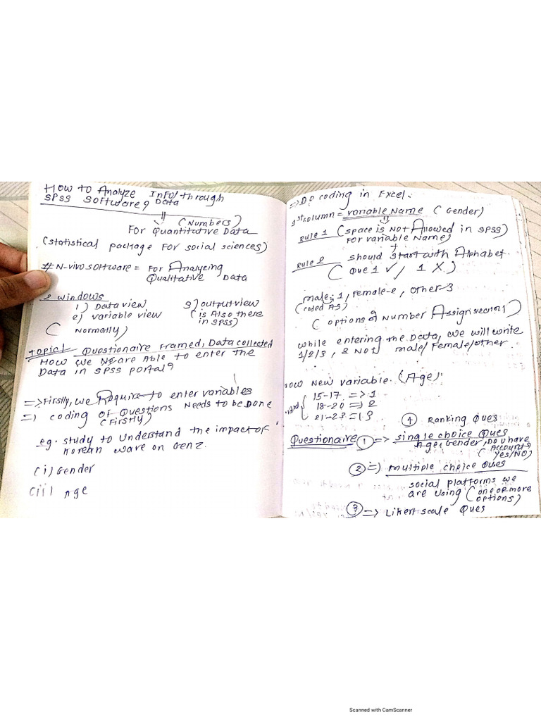 Spss Training Notes | PDF