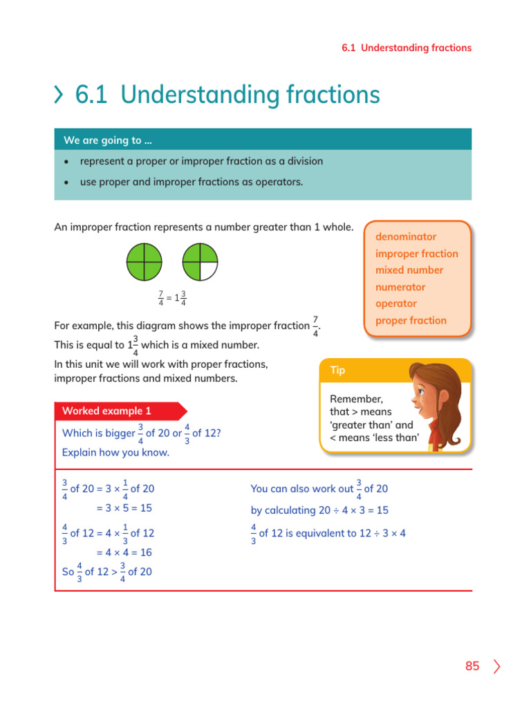 Types of Fractions Explained | PDF | Elementary Mathematics | Division ...