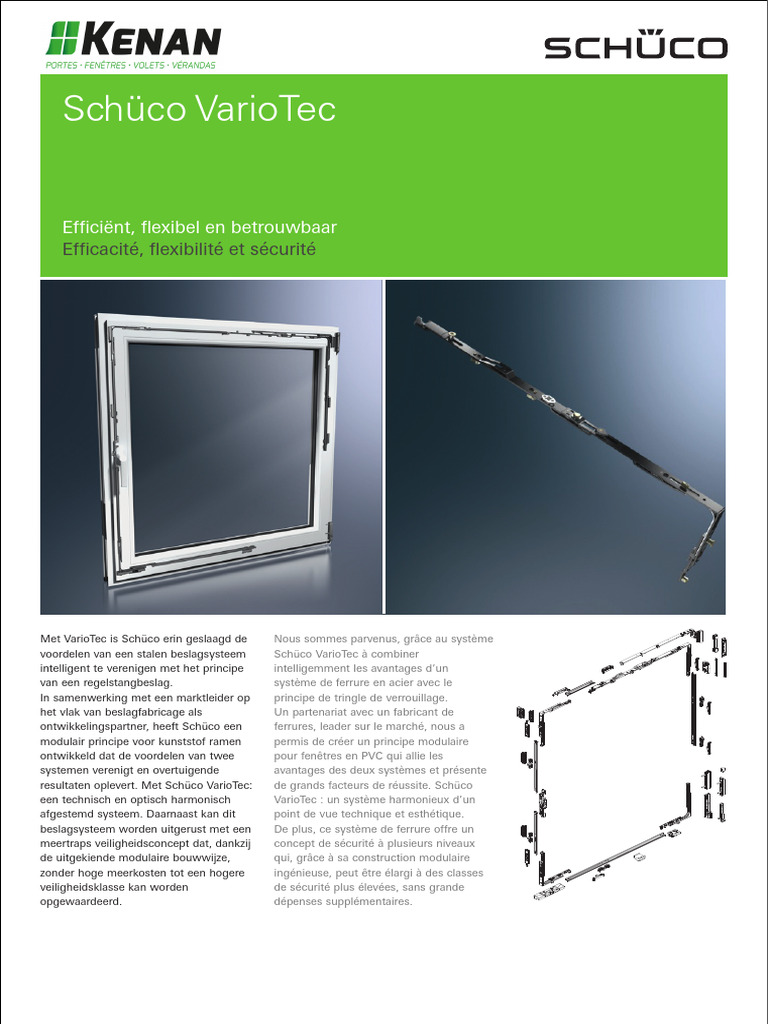 Schüco VarioTec : Efficacité et Sécurité | PDF