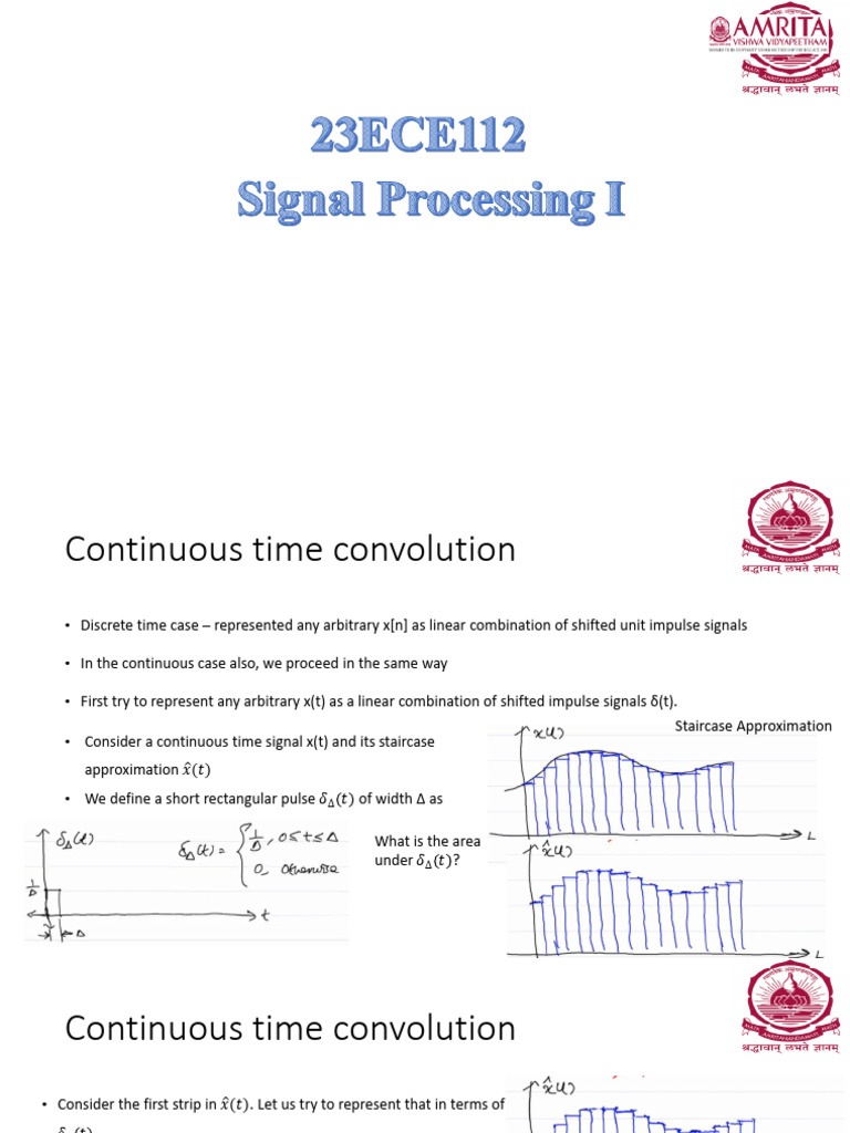 Continuous Time Convolution Explained | PDF | Convolution | Computer ...
