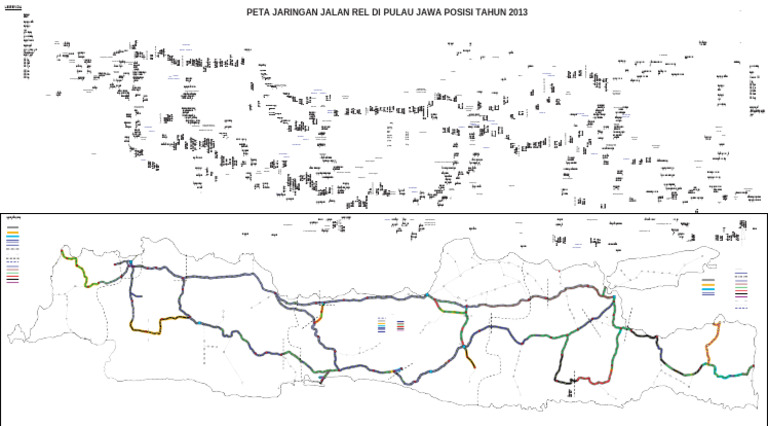 Peta Jalur Kereta Api Pulau Jawa | PDF