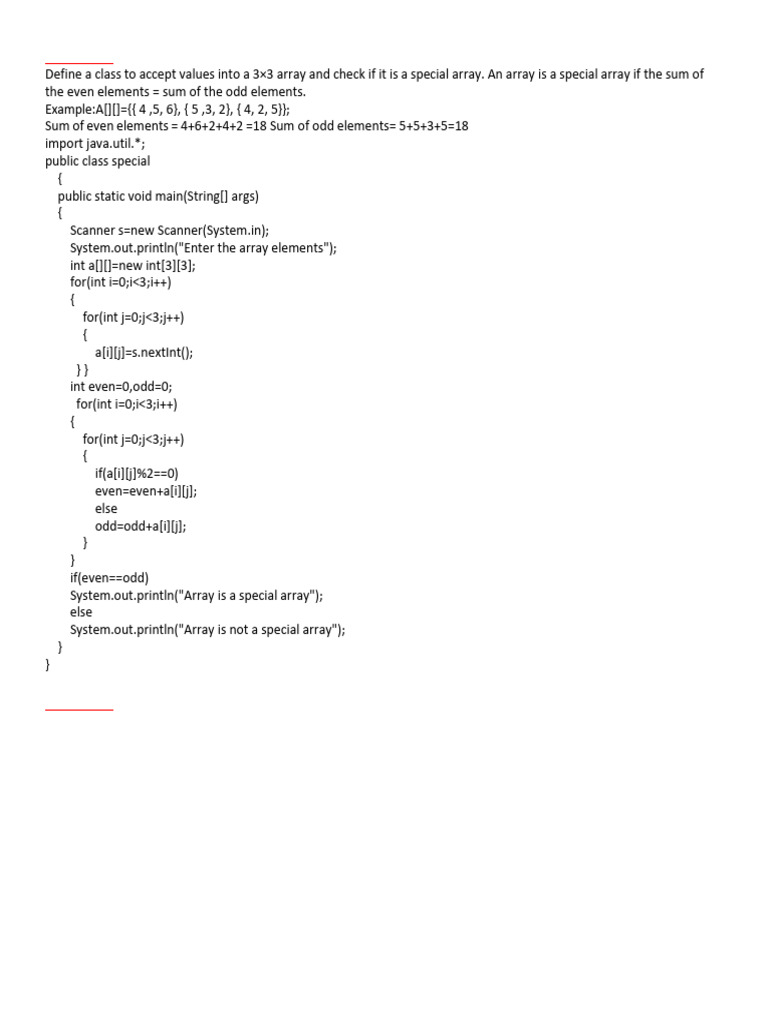 Java Programs for 3x3 Array Operations | PDF | Matrix (Mathematics ...