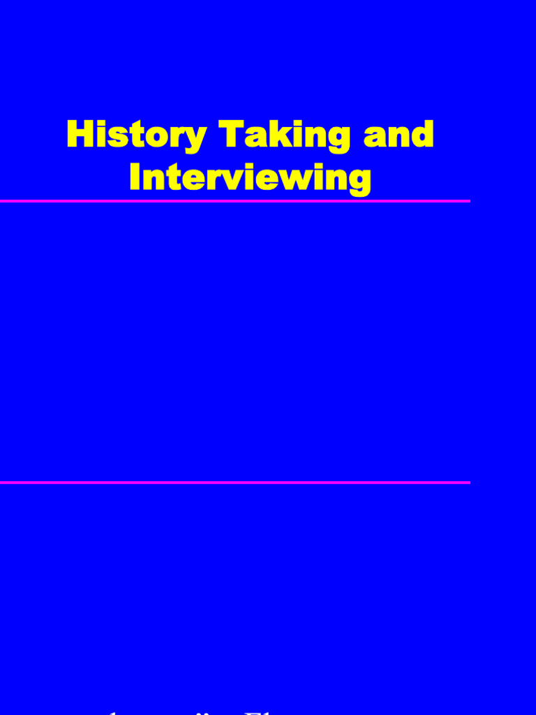 Effective Health History Interviewing Techniques | PDF | Stress ...