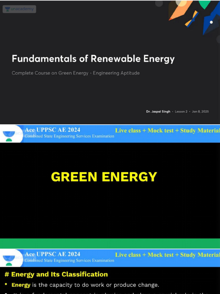 Fundamentals of Renewable Energy No Anno 1740157230949 | PDF