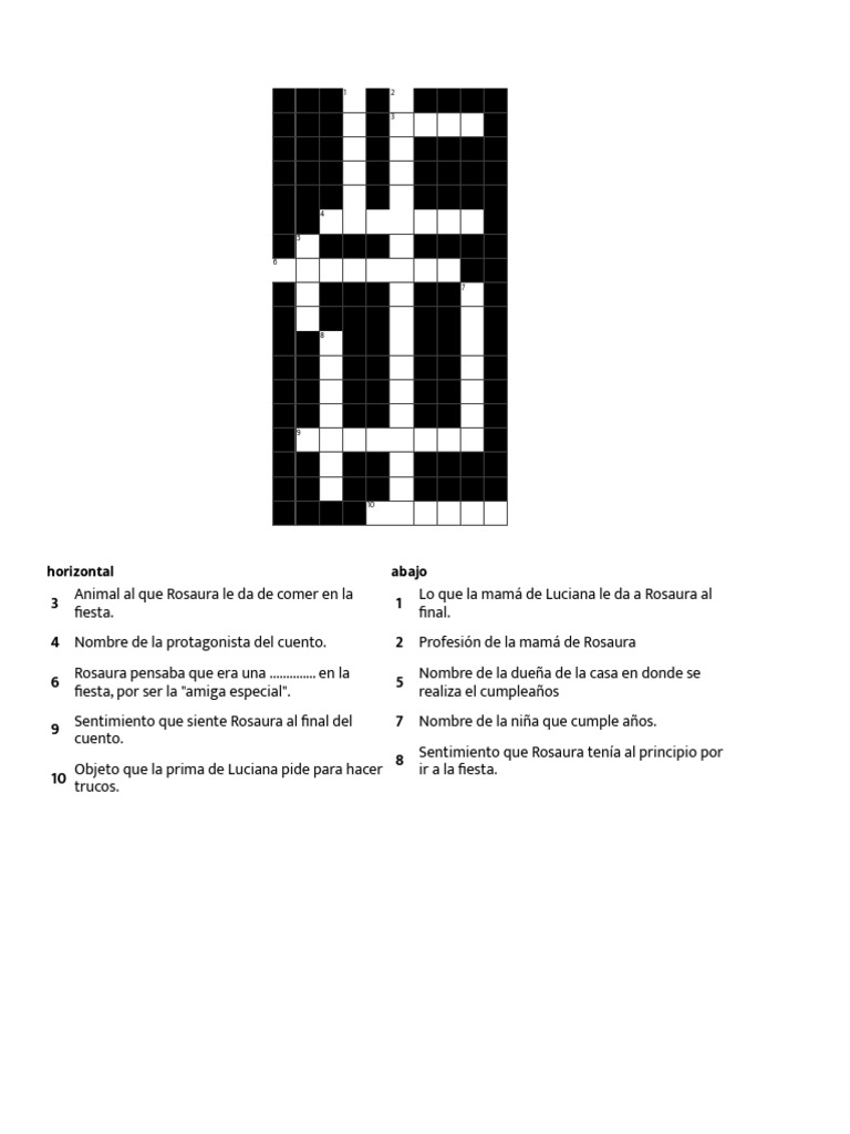 Crear Crucigrama - en Línea, Gratis e Interactiva | PDF