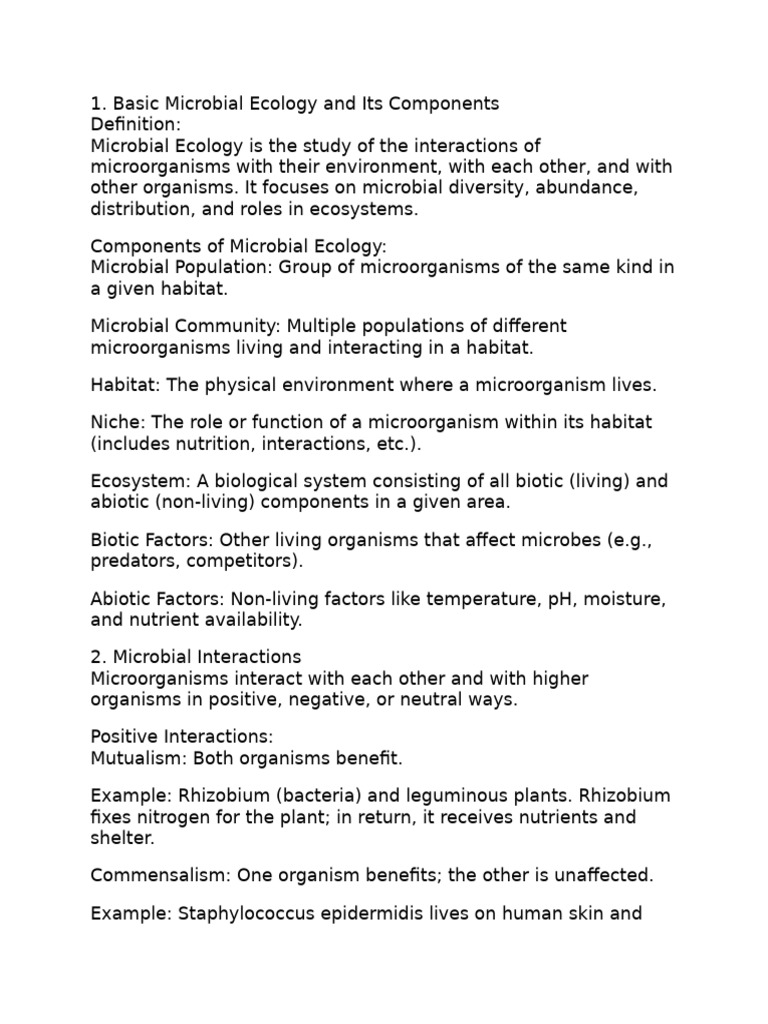 Basic Microbial Ecology And Pdf Microorganism Fluorescence In