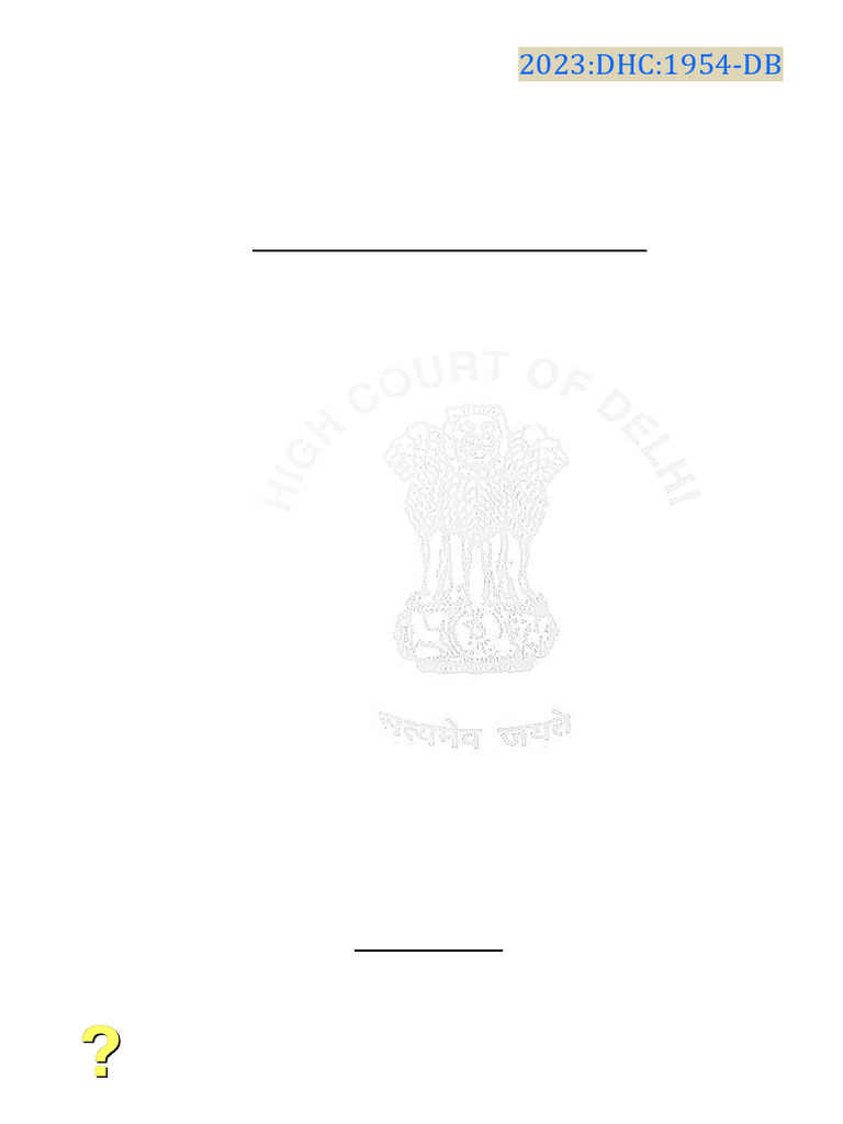 Delhi High Court Ruling on DHJS Candidacy | PDF | Advocate | Lawyer