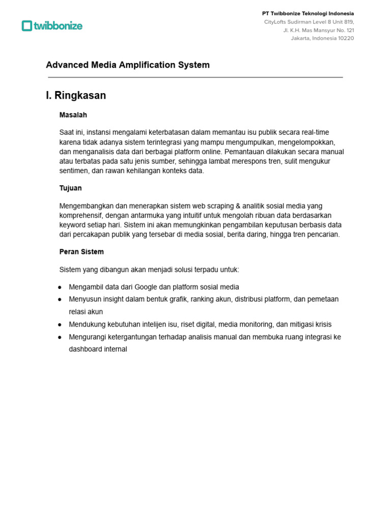 Sistem Amplifikasi Media Terintegrasi | PDF
