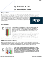 Wiring Standards at UVI: T-568 and Telephone Color Codes