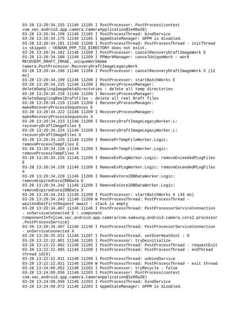 Camera - Log 2024 03 28 13 24 45 | PDF | Computing | Operating System ...
