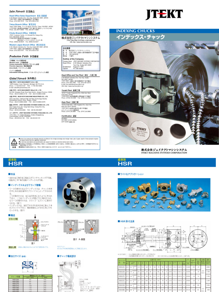インデックスチャックカタログ | PDF