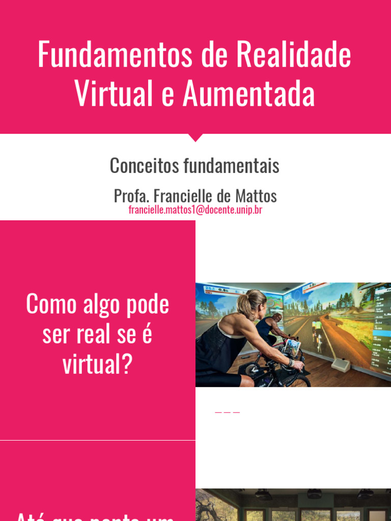 Fundamentos de Realidade Virtual e Aumentada | PDF | Realidade virtual ...