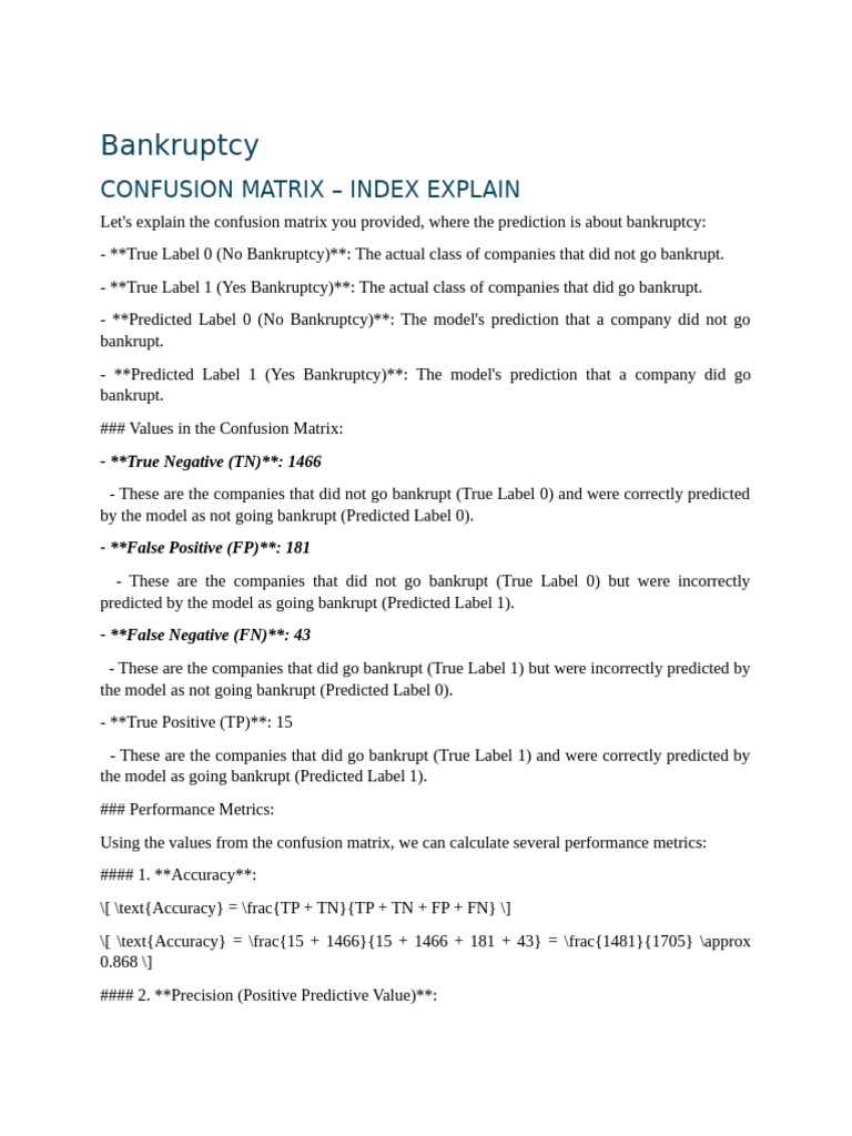Bankruptcy Note | PDF